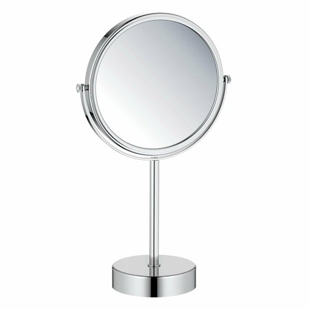 KIBI Circular Free Standing Magnifying Make Up Mirror - Chrome KMM103CH